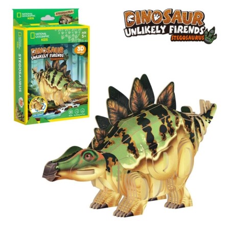 Cubic Fun - National Geographic Dinozauri Puzzle 3D Stegozaur 51 piese Cubic Fun - 1